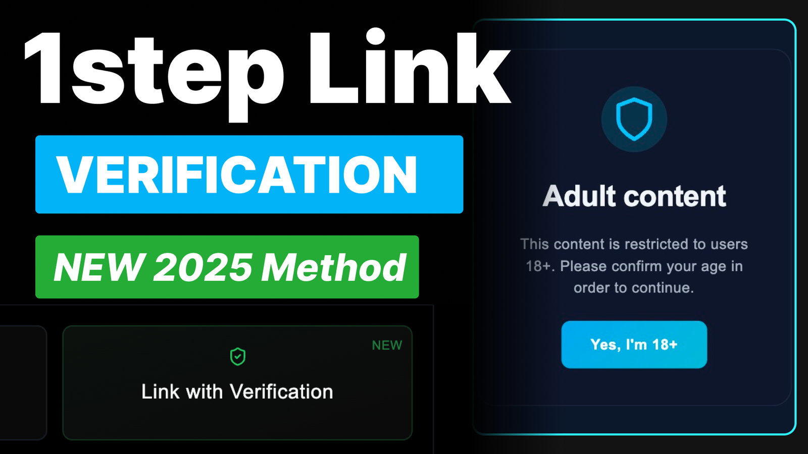 Verification Link confirmation page preview